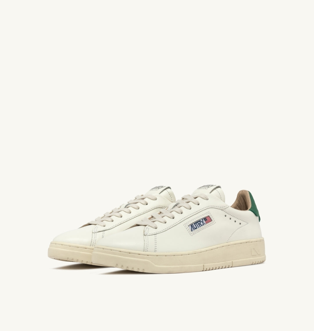 DALLAS LOW SNEAKERS IN WHITE AND AMAZON LEATHER