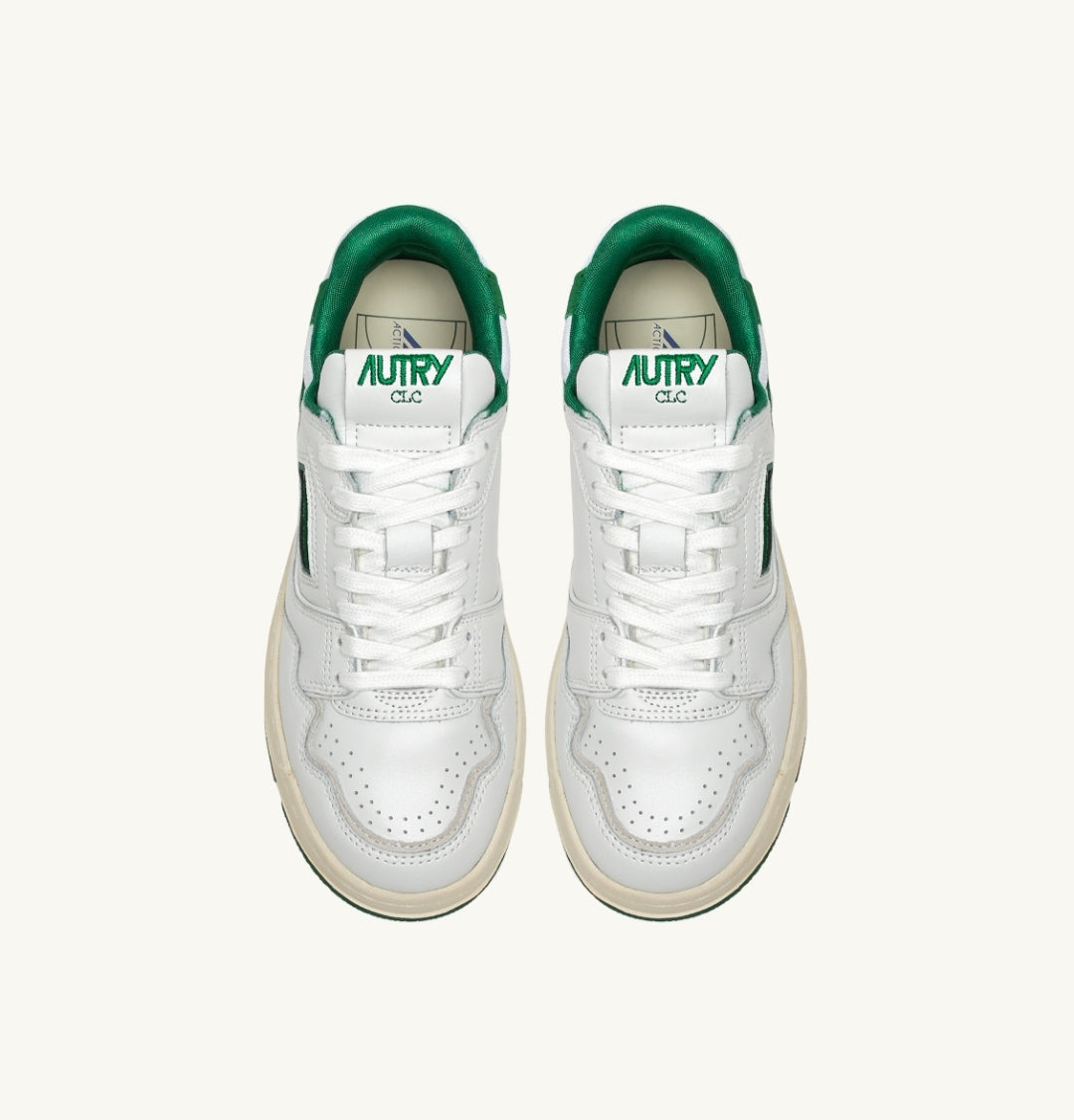 CLC LOW SNEAKERS IN WHITE LEATHER AND AMAZON SUEDE