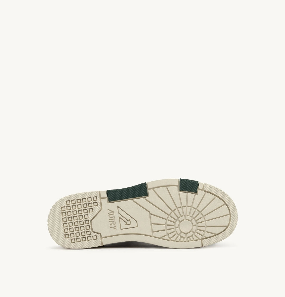 CLC LOW SNEAKERS IN WHITE AND BOTTLE GREEN LEATHER AND MESH