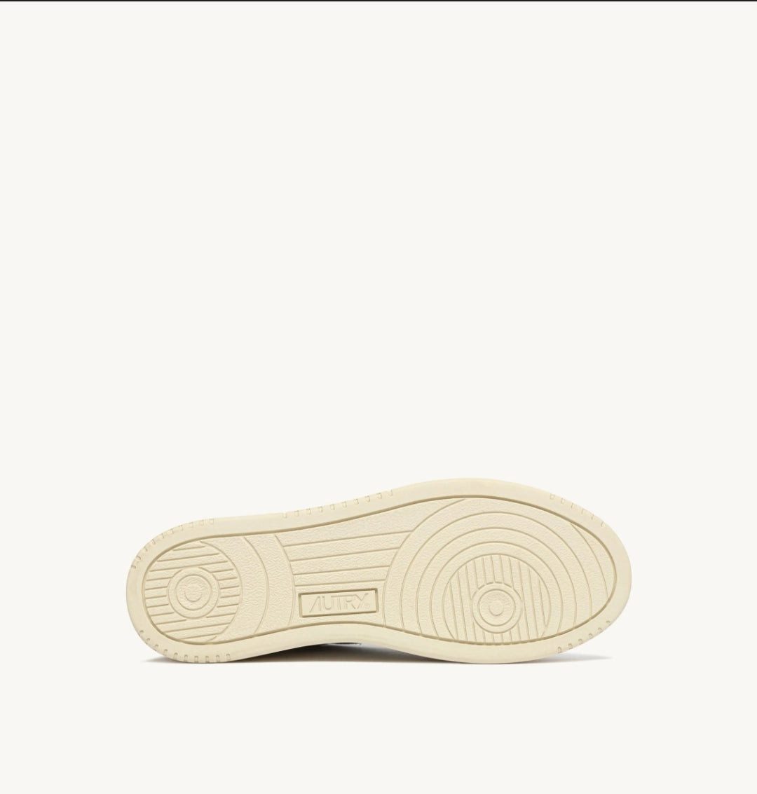 MEDALIST LOW SNEAKERS IN WHITE AND BROWN LEATHER