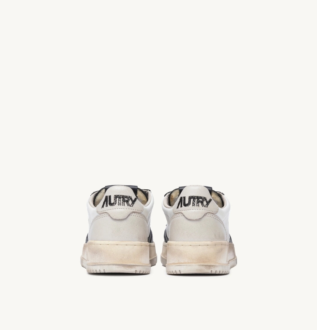 MEDALIST LOW SUPER VINTAGE SNEAKERS IN WHITE DARK GREY AND BLUE LEATHER