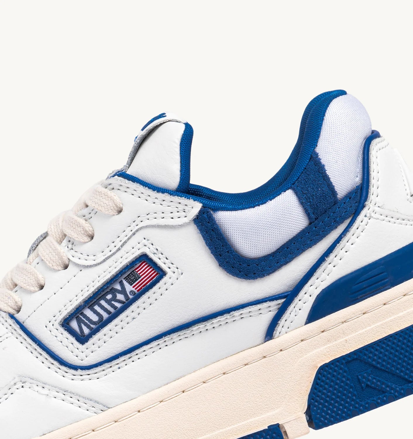 CLC LOW SNEAKERS IN WHITE LEATHER AND PRINCESS BLUE SUEDE