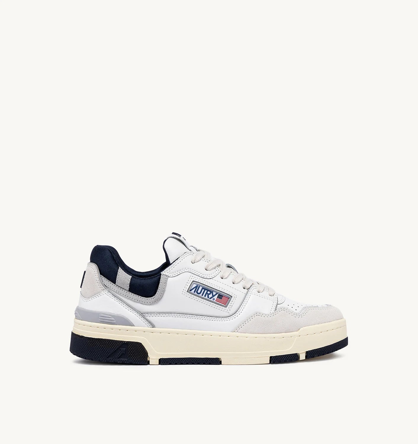 CLC LOW SNEAKERS IN WHITE AND SPACE LEATHER AND SUEDE