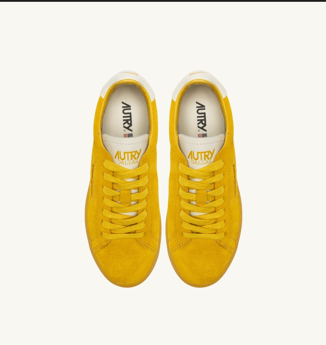 DALLAS LOW SNEAKERS IN SUEDE COLOR YELLOW