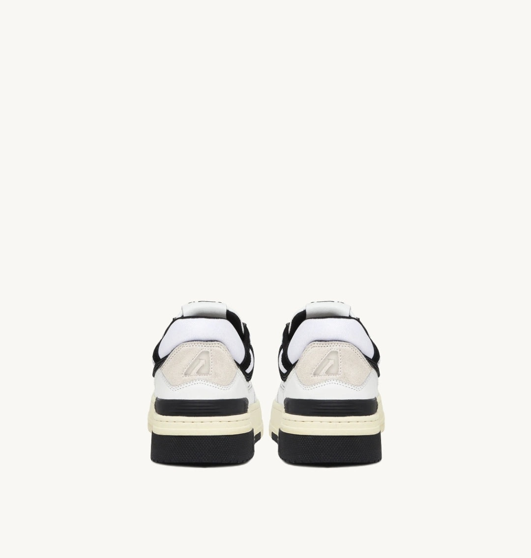 CLC LOW SNEAKERS IN WHITE LEATHER AND BLACK SUEDE