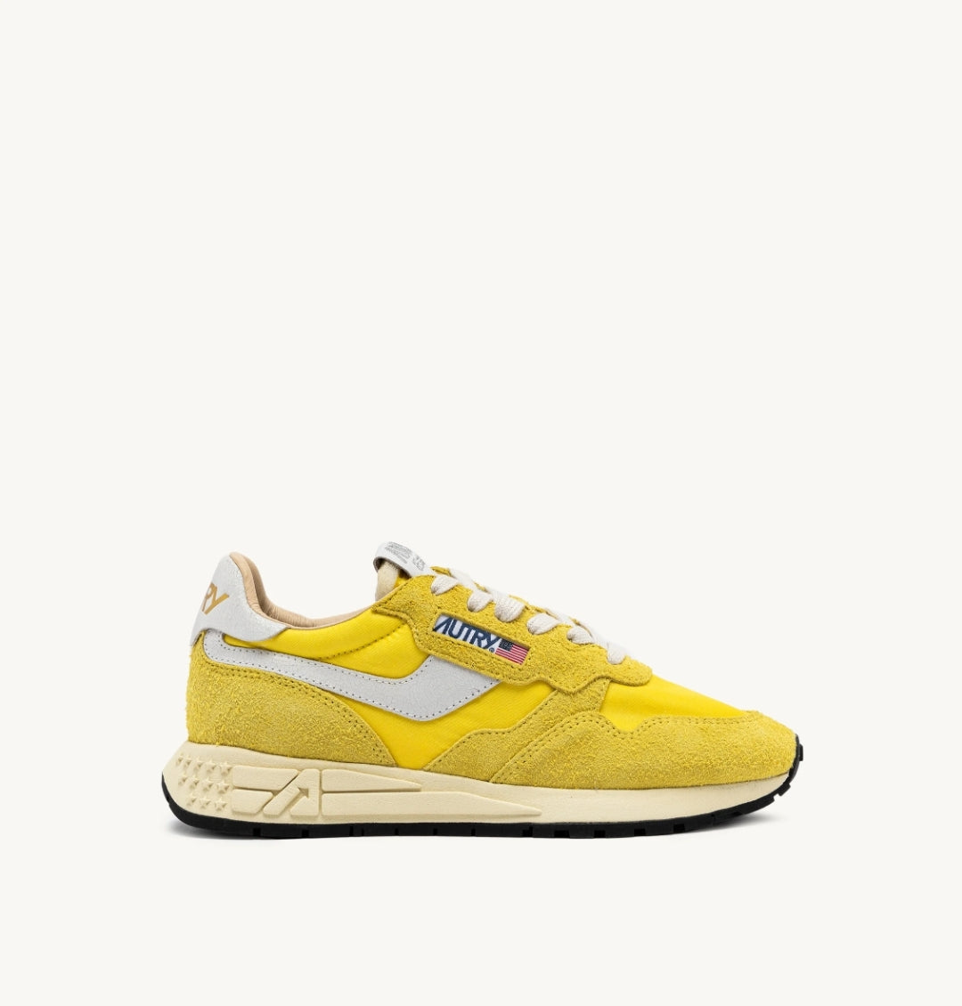 REELWIND LOW SNEAKERS IN YELLOW NYLON AND SUEDE