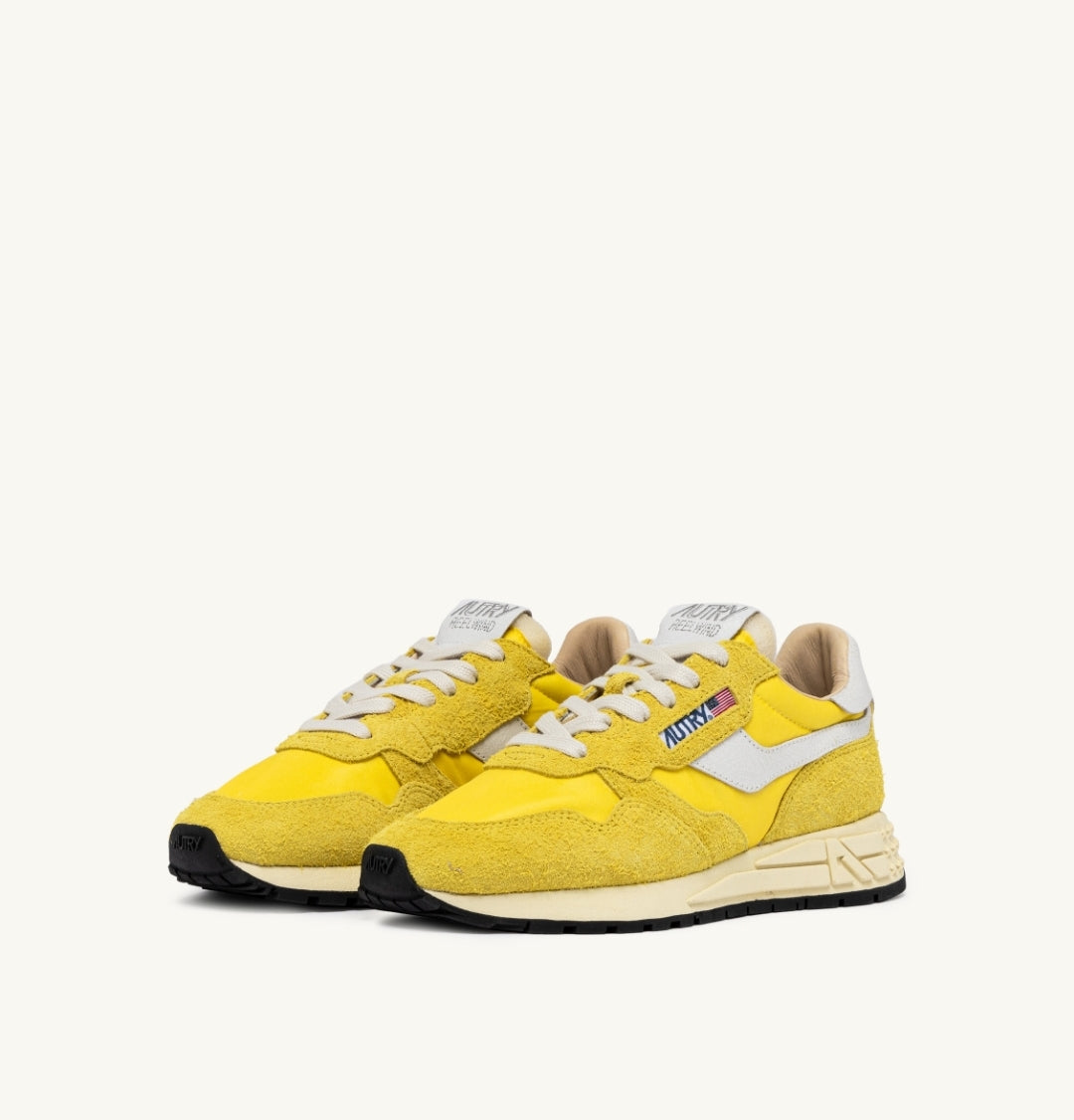 REELWIND LOW SNEAKERS IN YELLOW NYLON AND SUEDE