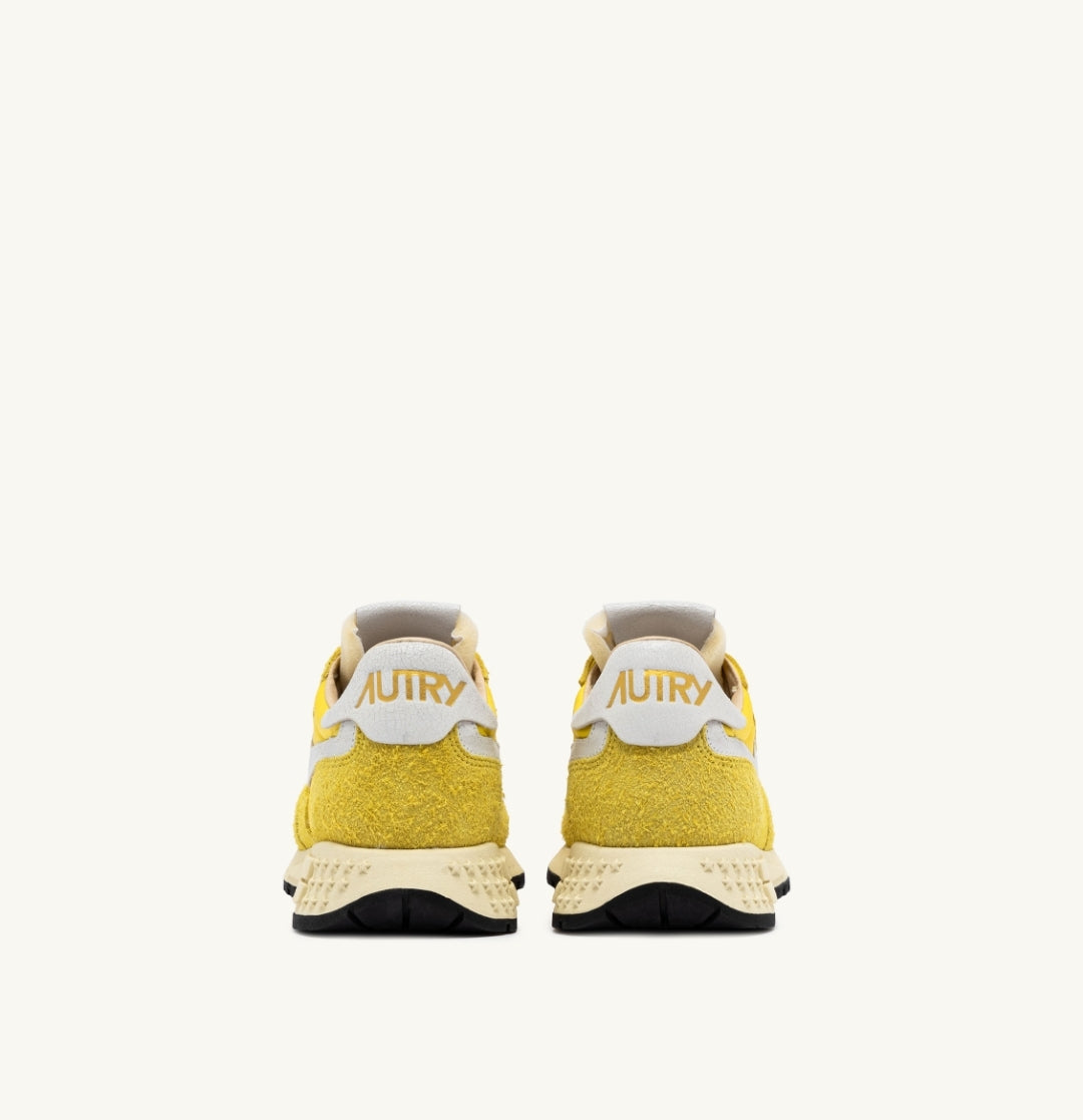 REELWIND LOW SNEAKERS IN YELLOW NYLON AND SUEDE