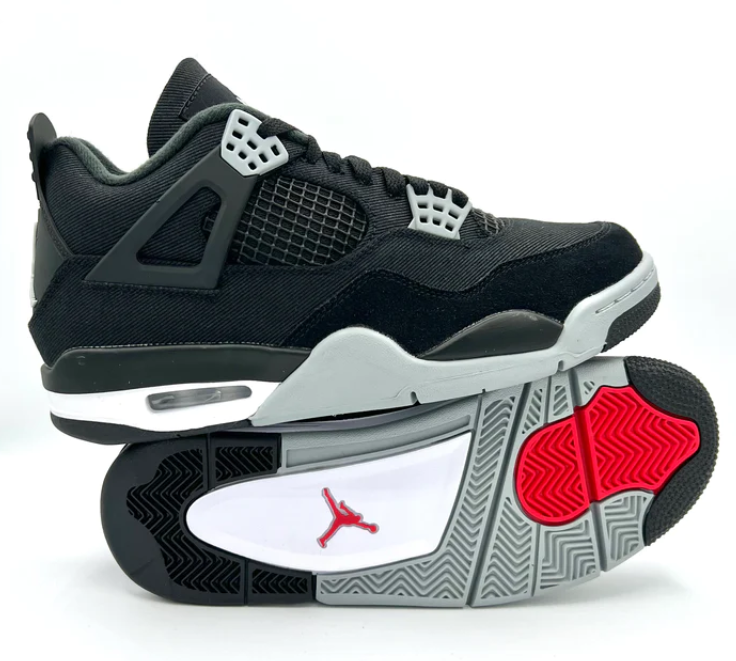 AIR JORDAN 4 RETRO SE BLACK CANVAS