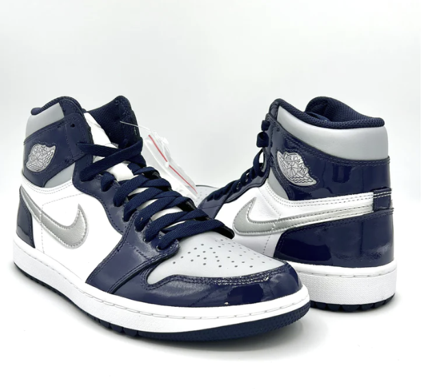 AIR JORDAN 1 HIGH GOLF PATENT MIDNIGHT NAVY