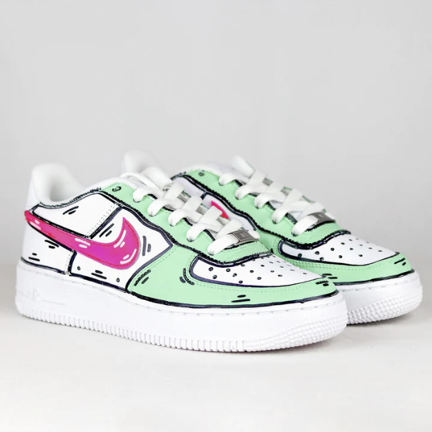 AIR FORCE 1 CARTOON MENTA SWOOSH FUCSIA